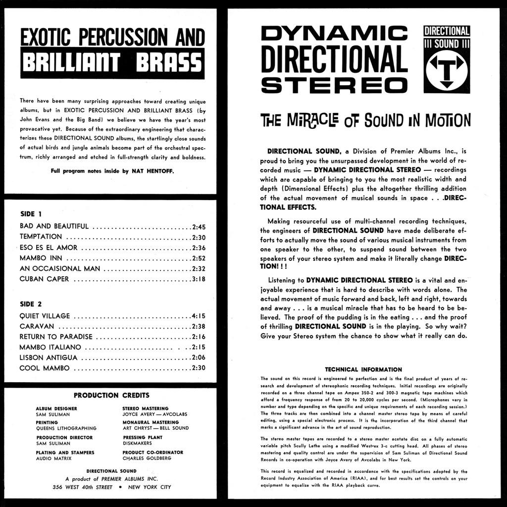 CarlosEsnaola's tweet photo. #ESNAOLA! recomendado #exoticpercussionandbrilliantbrass #johnevansband #1961 #directionalsound #dynamicdirectiinalstereo
#jazz #soul #easylistening #cookin #orchestral #pop #instrumental #cool #Soul #beat #Music #33rpm #Lounge #Musica #yourdjlife #Vintage #Dj #discjockey https://t.co/q4F51x0jPg