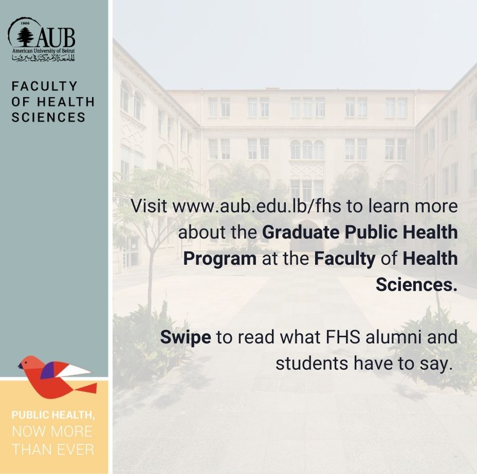 Faculty of Health Sciences at AUB tweet media