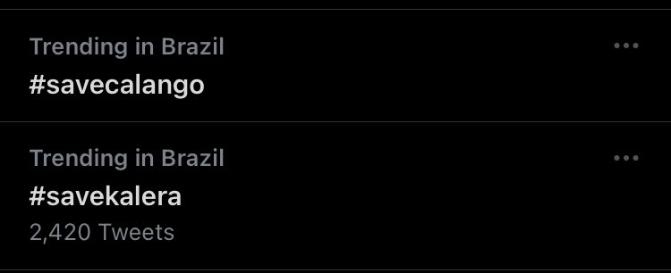 badjxn's tweet photo. assim que eu gosto #savekalera #savecalango #savetrizejao #savetriz https://t.co/W2kziLMv0J