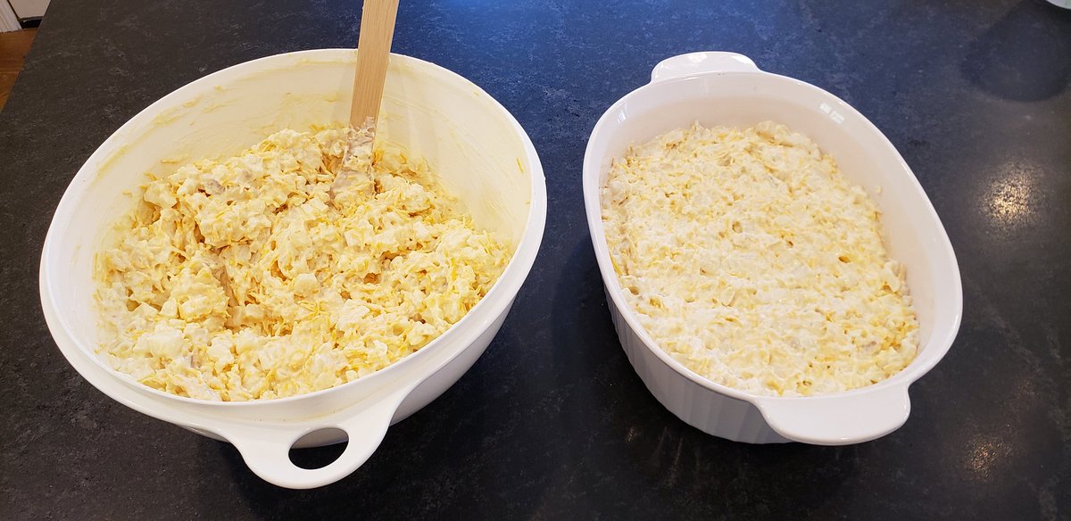 grafste49's tweet photo. Cheesy Potatoes anyone? Made the 3X recipe today. #MarchMadness #earlyEaster Stay safe everyone. https://t.co/Uk29Wa9EaC