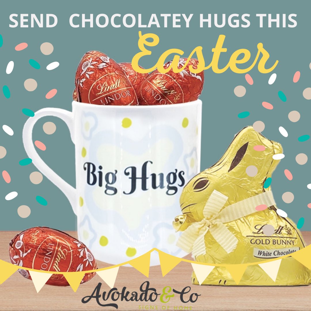 Big Hugs &amp; Chocolate! ❤️ Make this Easter special with our Chocolatey Easter Hug! 🥚🐰Add a personal note! avokadoandco.ie #easterhug #eastereggireland #eastergift #easterbunny #easteregghunt