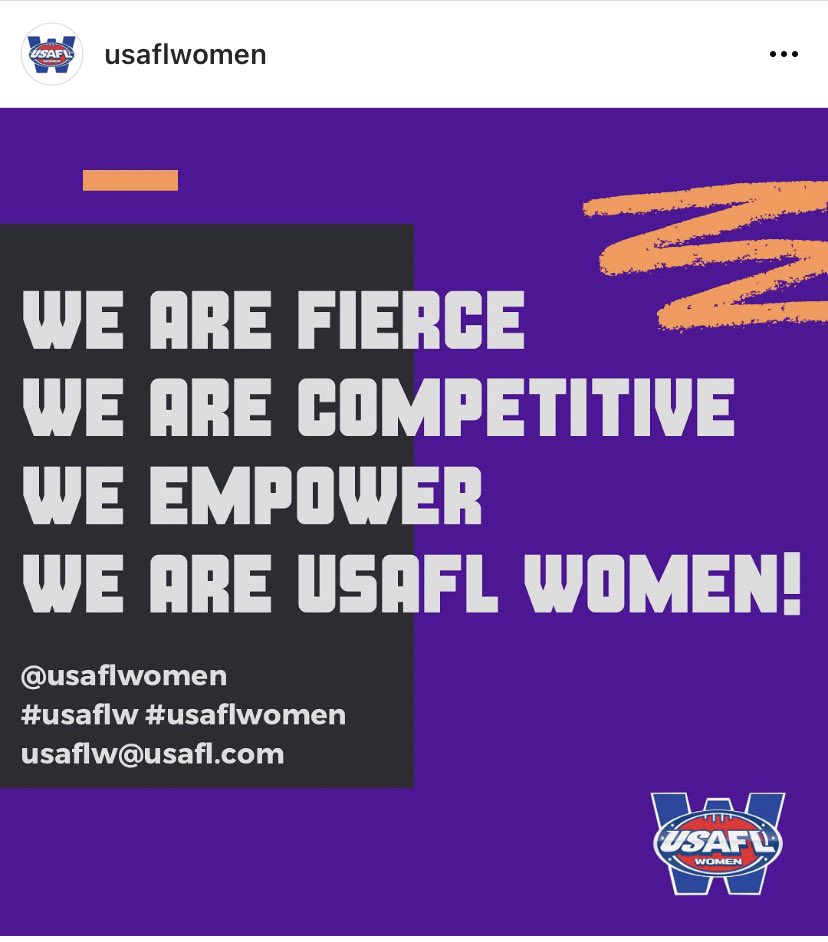 New Instagram Alert 🚨
Follow us! 
#usaflw #usaflwomen #aflw