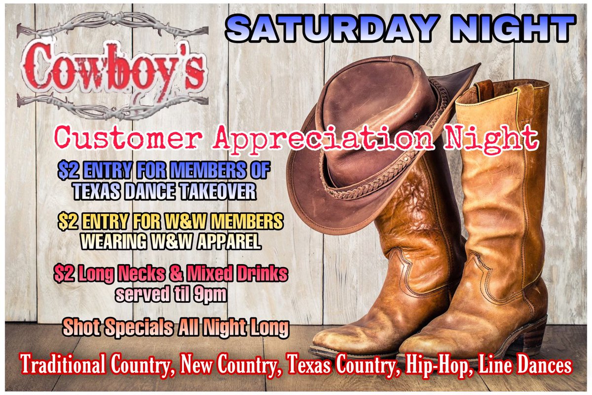 Tonight is Customer Appreciation Night!!