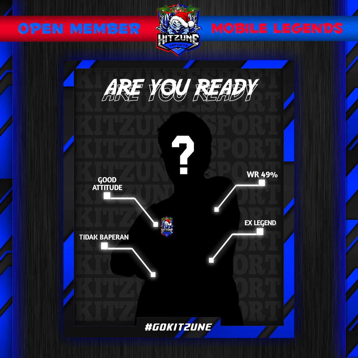 Kitzuneesport's tweet photo. Hai Kz Friends,Siapa nih yang nunggu² Kitzune E-sport Open member nih? 
oh iya nih untuk info lengkap pendaftarannya kalian bisa langsung klik link website di bio @teamkitzune atau bisa langsung DM Sosmed kita
#openmembermobilelegends  #openmemberml #openmemmobilelegend #MLBB https://t.co/DdPKPhSzag