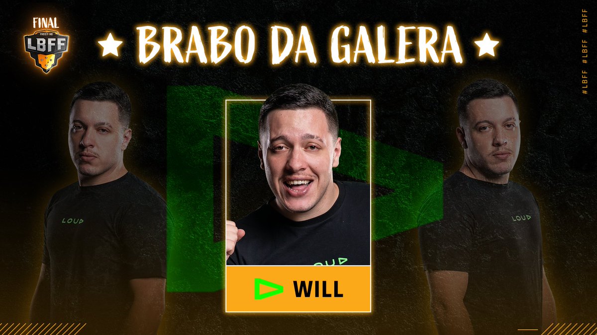 FFesportsBR's tweet image. Vocês votaram e agora é hora de fazer barulho! O @LOUD_WILL777 é o BRABO DA GALERA da #LBFF 4! 👑