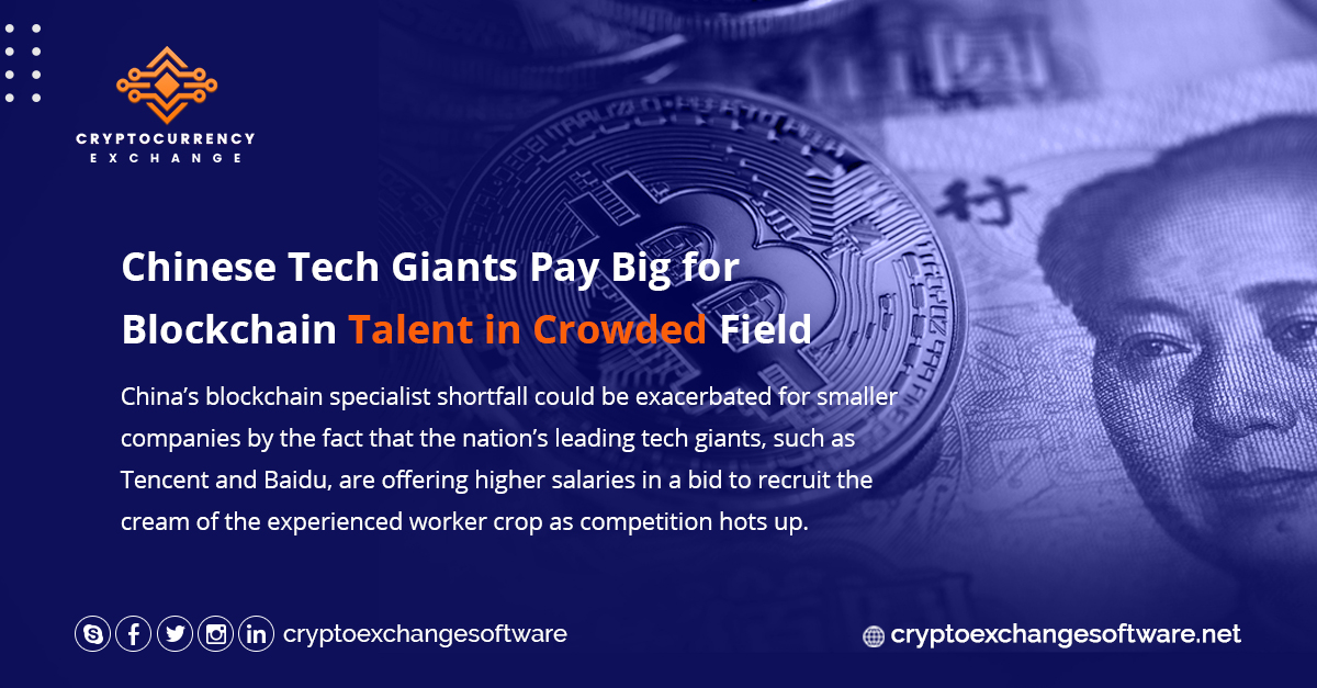 SofttikExchange's tweet photo. Chinese Tech Giants Pay Big for Blockchain Talent in Crowded Field China’s blockchain specialist shortfall could be exacerbated for smaller companies by the fact that the nation’s leading tech giants, such as Tencent and Baidu, are offering higher salaries in a bid to recruit https://t.co/H3OGcNO3em