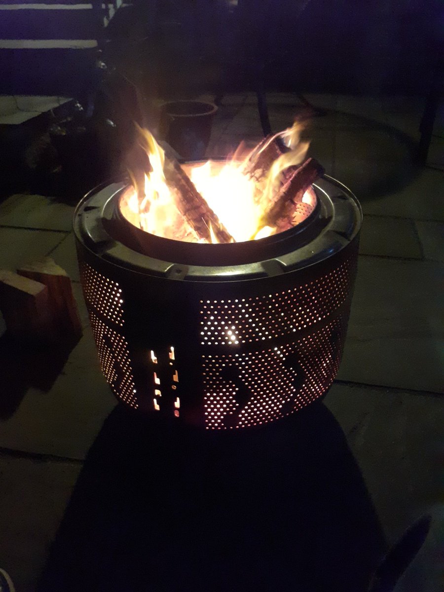 A fire, a  beer  and some music.