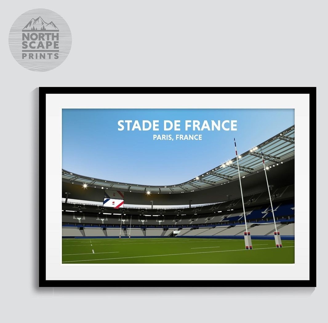 Stade De France, Paris, France.

Illustrated print now available (20% off) at northscapeprints.co.uk

Perfect for any rugby fan.

#France #FRAvsWAL #stadedefrance #SixNations #6Nations #GuinnessSixNations #francerugby #Rugby #SixNationsSinBin