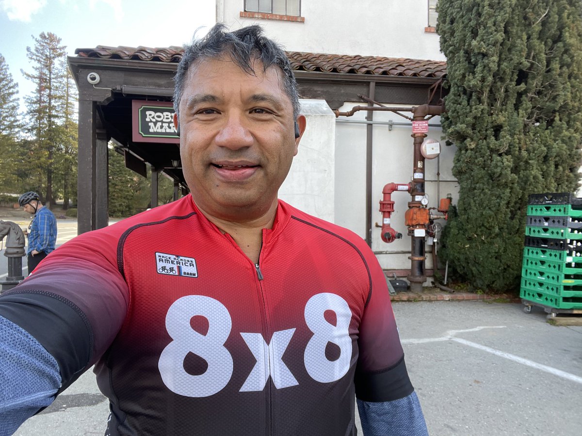 zkerravala's tweet photo. It was an ⁦@8x8⁩ kind of cycling day... https://t.co/17TdCC2PNE