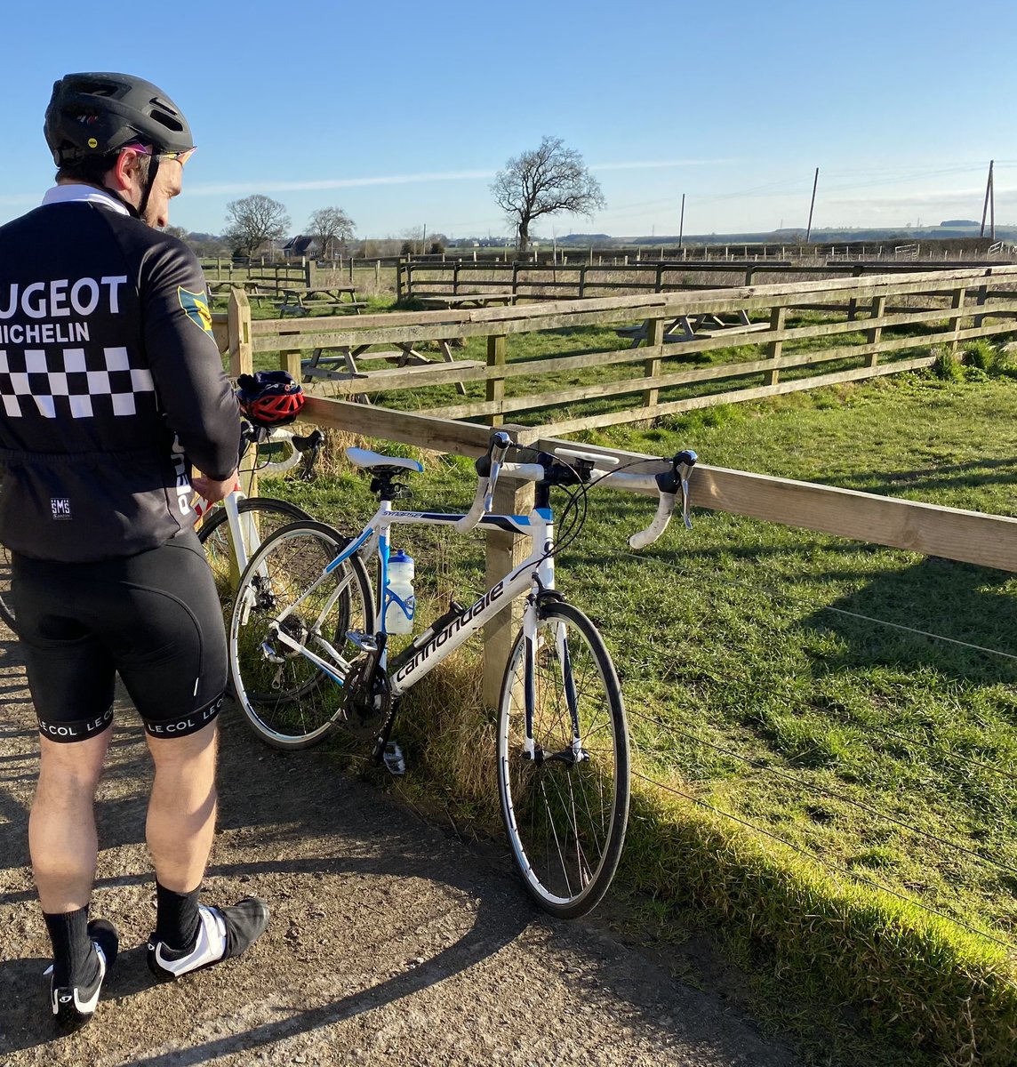 70km cycle in sunny Northumberland followed by a full day of rugby and a Scotland win #nottooshabbysaturday