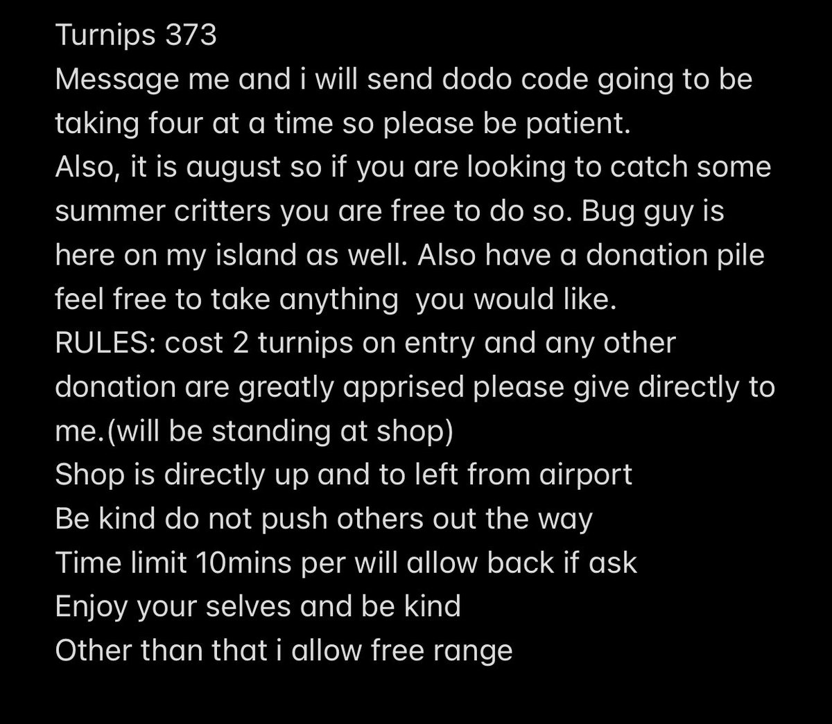 prophetsking's tweet photo. #acnh #TurnipPrice shops open and selling for a nice price ! #dodocode https://t.co/d7RMGQSaJs