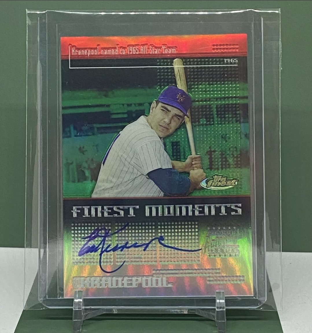 MetsmerizedJoeD's tweet photo. 💥MMO Giveaways!!!

Win A Ed Kranepool 2004 Topps Finest Moments Auto Card!!! 🔥🔥

A Gorgeous Card in Mint Condition!!! 👀

Follow @Metsmerized and RT for your chance to win! 👈

Winner announced on Wednesday! Good Luck and LGM!!! 🍎 https://t.co/imAaOZcV5M
