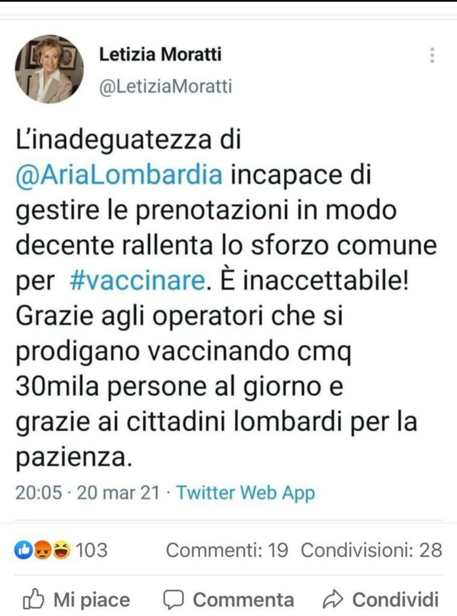 Un'azienda della regione, costruita dalla regione, a cui la regione ha affidato la gestione delle prenotazioni. Ma per l'assessore regionale "è inaccettabile". Quando leggo queste cose mi viene in mente il <a href="/bobogiac/">Roberto Giachetti</a> dei vecchi tempi...