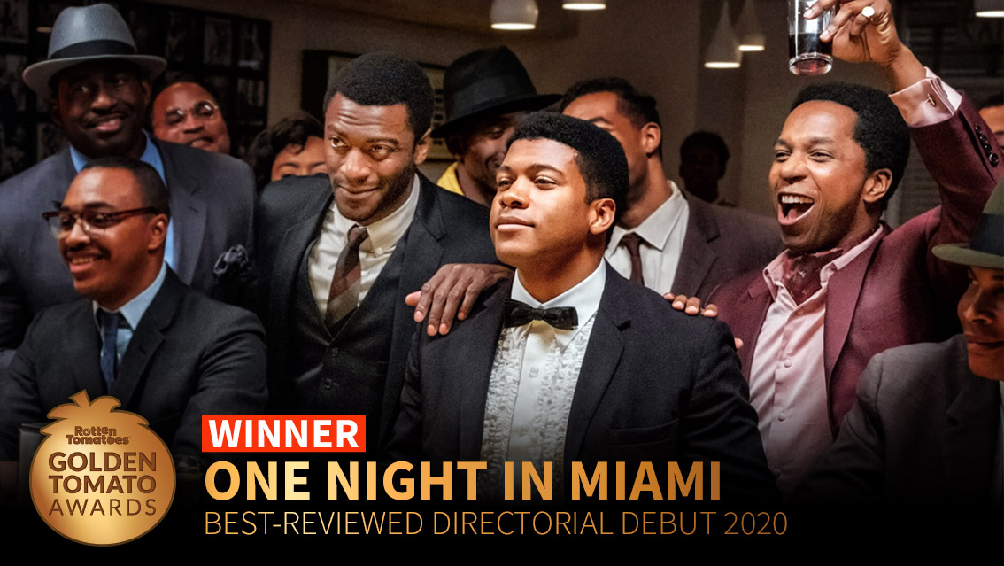 .@ReginaKing's #OneNightinMiami wins the #GoldenTomato Award for the Best-Reviewed Directorial Debut of 2020. editorial.rottentomatoes.com/guide/best-dir…
