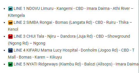 africaupdates's tweet photo. Kenya🇰🇪: Nairobi Metropolitan Area Transport Authority (NaMATA) is working on new BRT🚍lines.
🟦LINE 1 NDOVU🐘 Limuru - Kangemi - CBD - Imara Daima - Athi River – Kitengela
🟧LINE 2 SIMBA🦁 Rongai - Bomas (Langata Rd) - CBD - Ruiru - Thika – Kenol
https://t.co/aLsFNWRg3P https://t.co/ZG2aYJrZYc
