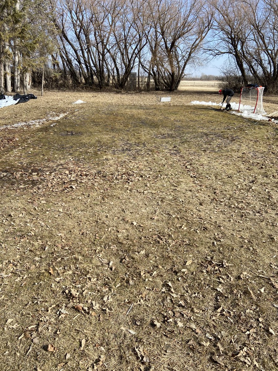 Had some good times on the ODR!  Nothing but a memory now. ⁦@hockeymanitoba⁩ #SpringCleanUp