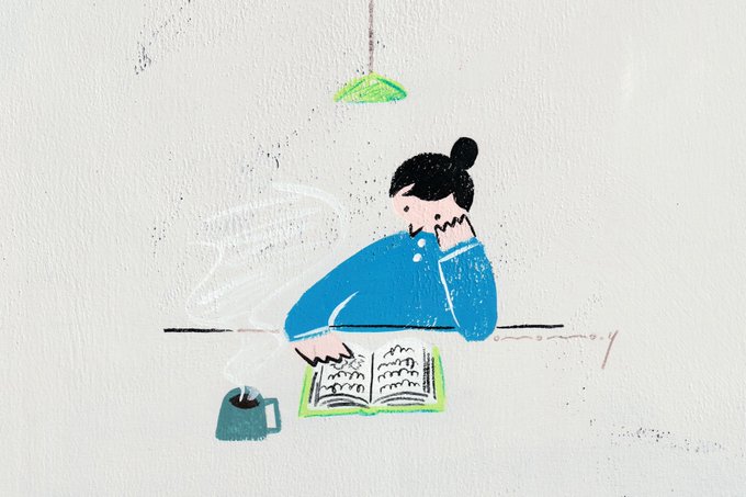 本を読む人のtwitterイラスト検索結果