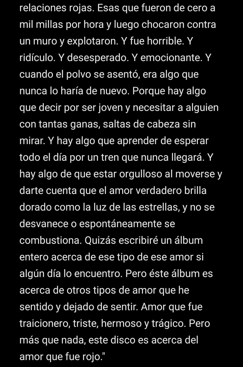 Fioreswift13x1's tweet photo. El prólogo de RED, nunca, pero NUNCA se tiene que olvidar ❤️. https://t.co/7S5bPfsLaj