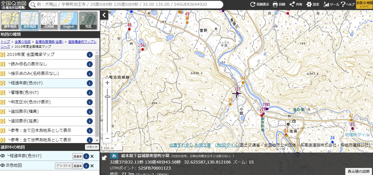 山と地図 地図は全部で６種類です 全国橋梁マップ 全国トンネルマップ 全国シェッドマップ 全国大型カルバートマップ 全国横断歩道橋マップ 全国門型標識等マップ 高速自動車国道 一般国道 都道府県道 市町村道の構造物が対象です 林道など