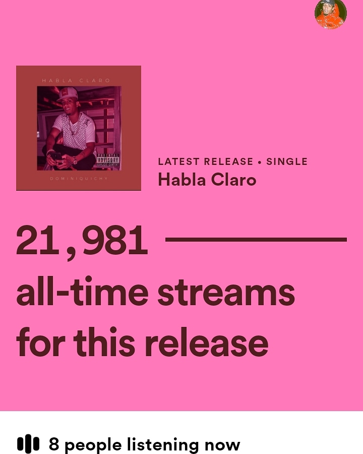 dominiquichy's tweet image. Waoo 🔥 de verdad estoy súper contento y agradecido con Dios 🙏 y el apoyo de utedes 🔥🎶 #hablaclaro vamos por más #StackFlow #Dominiquichy