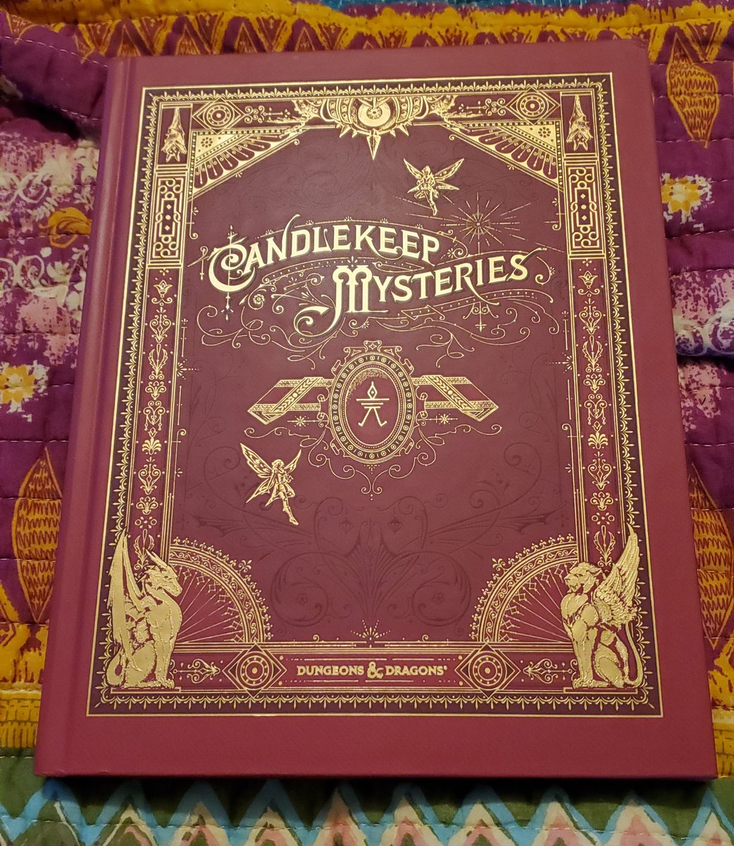 MrsTaugs's tweet photo. I got it today &amp; it's so beautiful!!! I am so excited to start planning my first campaign. Yay!! 🤍🤍

Thank you @sherlock_hulmes &amp; @HighRollersDnD for all the inspiration and teaching me a love for the game.
 
#CandlekeepMysteries #dnd #dungeonsanddragons https://t.co/HbN3o1Cmge