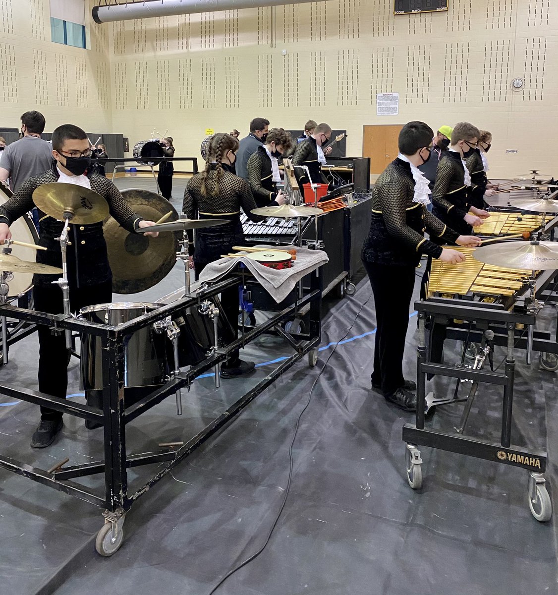 CurtKoehler's tweet photo. Edgewood Indoor Percussion at State Prelims! @EHSMustangs @EJHSrbbcsc https://t.co/qwLJQYnnL2