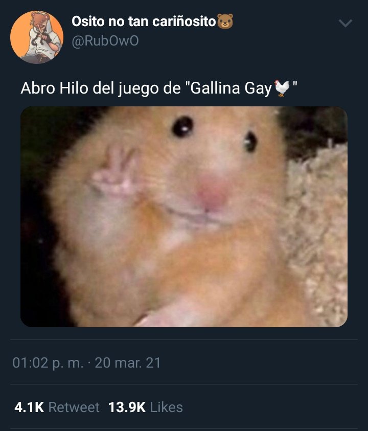 Fresx777's tweet photo. 🐓Gallina Gay🐓

Un juego donde en que el primero en que tenga un panic pierde, fácil ¿Verdad?

#Rubegetta https://t.co/aTRtzE02WZ