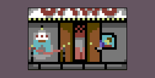 ruerobgames's tweet photo. Today I started the work on a new game idea. I used C64 colors and hope to get it transformed to code later. #screenshotsaturday #pixelart maybe I'll add some more #petscii finish later. https://t.co/sMB2tM3K0n