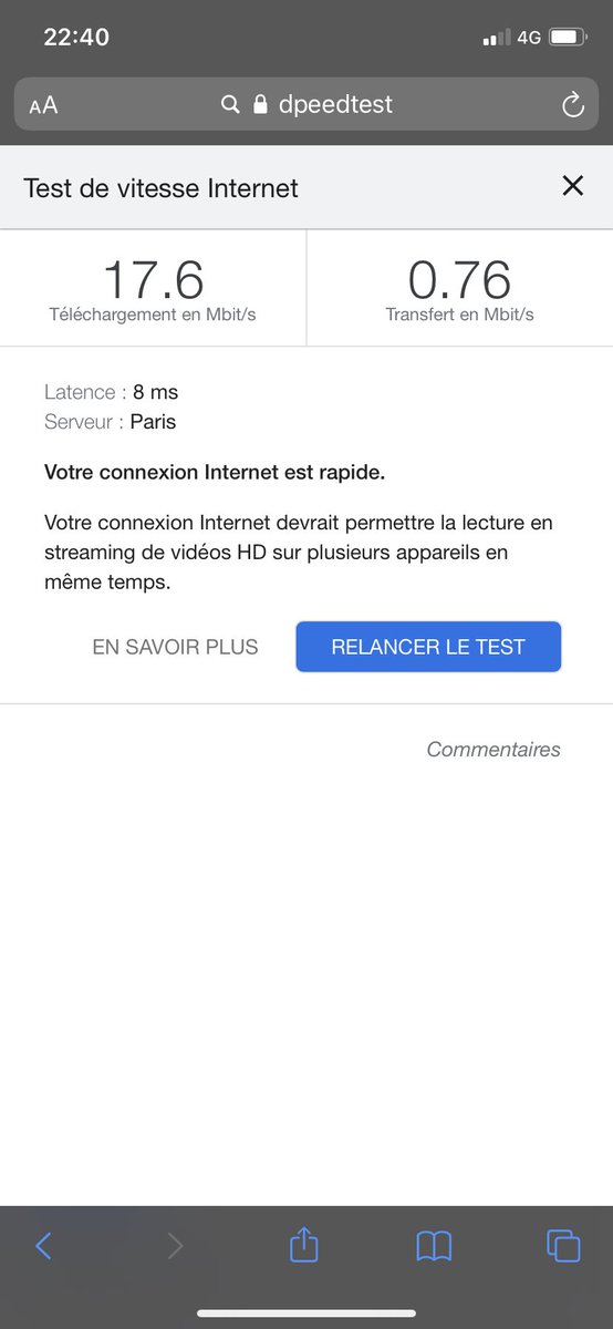 mathieulescop's tweet photo. @bouyguestelecom j’ai installer la fibre il y a deux semaine pour avoir une vitesse de connexion incomparable à l’adsl ... On fait comment là ? https://t.co/HcMfRPB90l