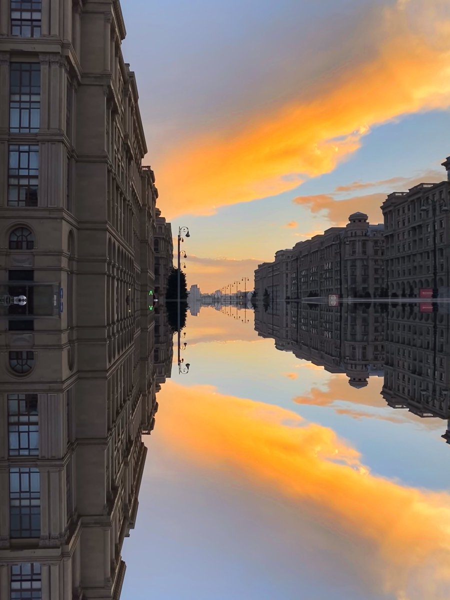 Different types of sunset :) 
#baku #sunsetphotography #iphonephotography
