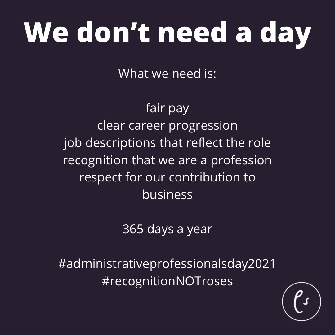 lucybrazier's tweet image. #RecognitionNOTroses #administrativeprofessionalsday #executivesupport #executiveassistants #personalassistants #managementassistants #administrativeassistants #AdministrativeProfessionals