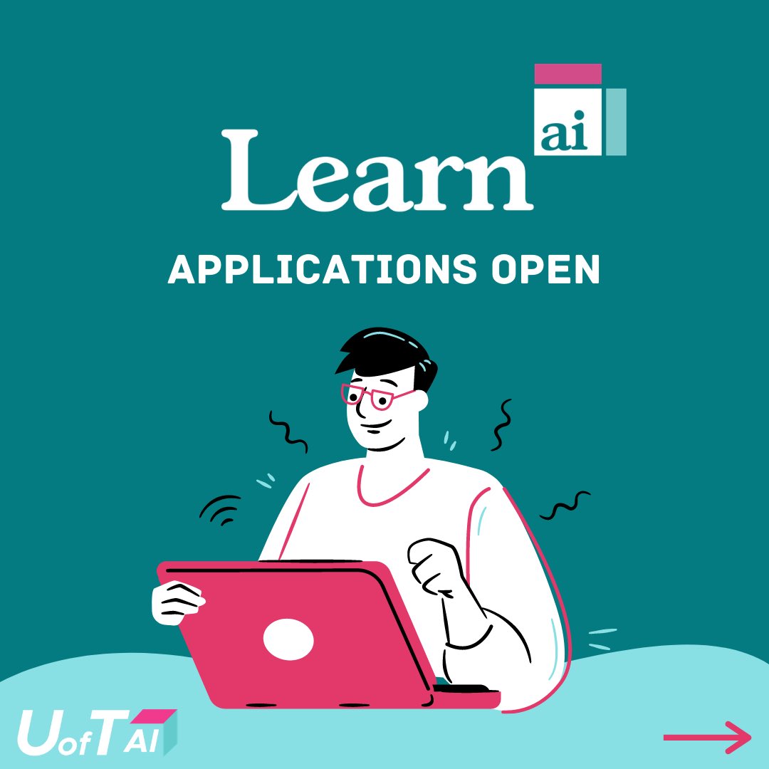 uoft_ai's tweet photo. 🔈Applications to join LearnAI are now open!🔈

If you’re eager to learn how you can use machine learning to find meaningful solutions to problems, apply now via the link in our bio! https://t.co/Cawyx8oVWL