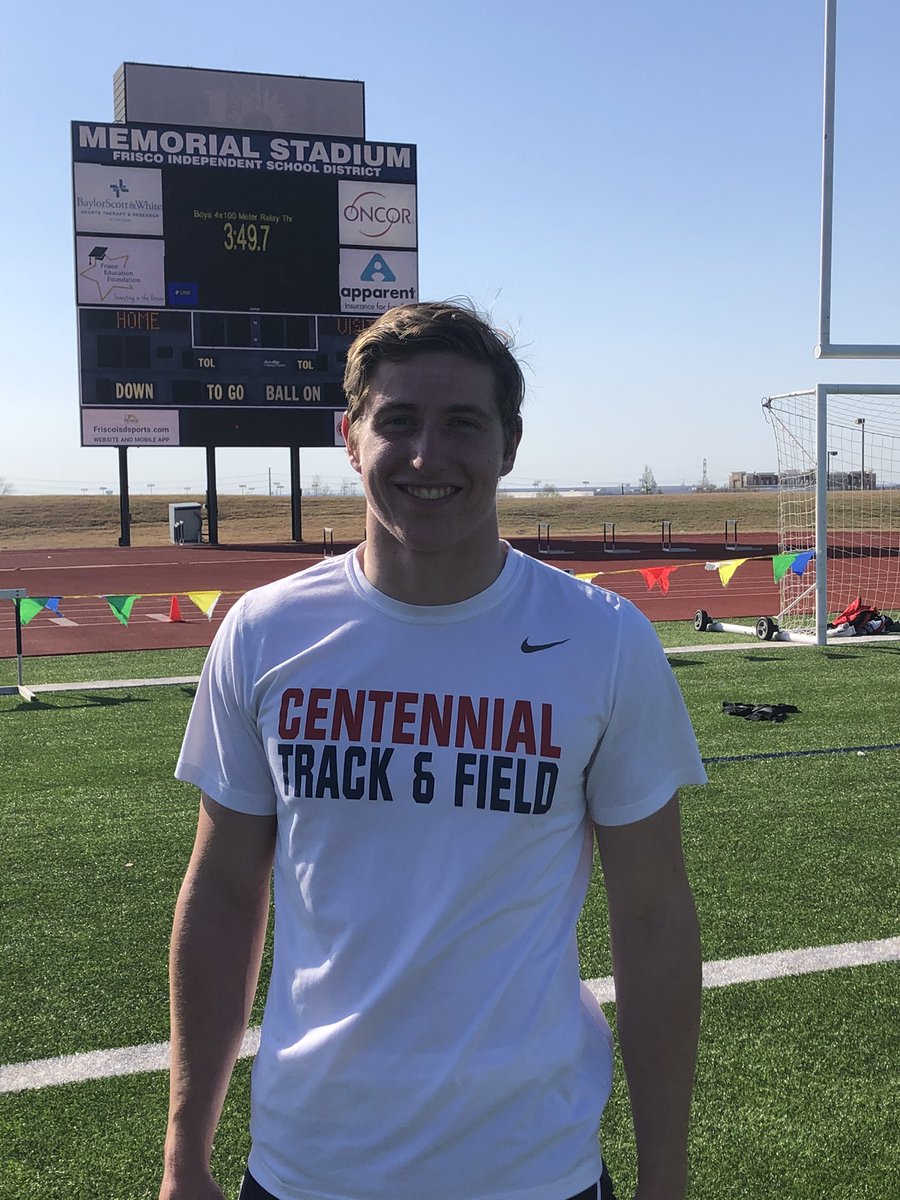 Another PR! <a href="/MaxDodson33/">Max Dodson</a> in the 100m dash, 10.97! #Nekton