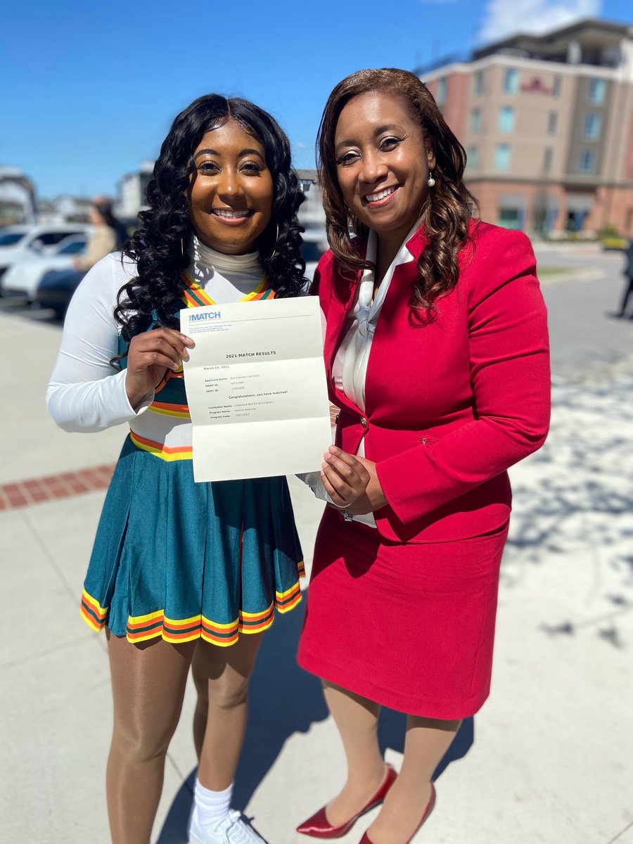 Y’all. It is starting to set in—I MADE IT. In my PS, I wrote about how the women in my family’s strength propelled me to this point &amp; how I want to impact SCD survivorship.  <a href="/UABIMres/">UAB Tinsley Harrison IM Residency</a> believes in me! Mama, your baby girl is a DOCTOR! #SNMAMatched #Match2021 #InternalMedicine