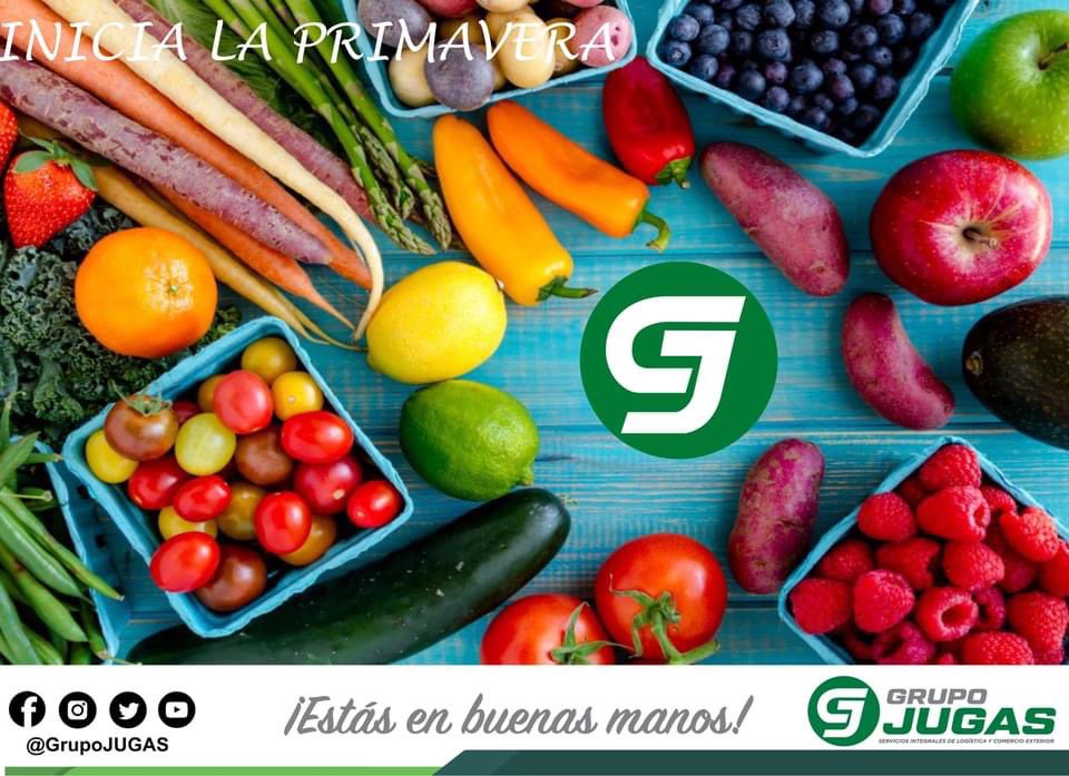 GrupoJUGAS's tweet photo. Inicia la Primavera... época de disfrutar de la gran variedad de frutas y verduras, de sus vitaminas y nutrientes... así como de los sabores extraordinarios.

En Grupo JUGAS... ¡Estás en buenas manos!

#primavera #produce #frutas #verduras https://t.co/sbPmGeCMIp