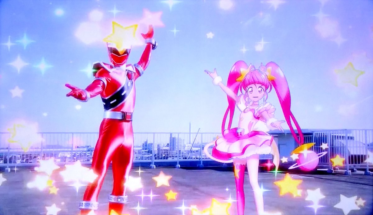 しんちゃん U Tvitteri キラメイジャー エピソードzero スター トゥンクルプリキュアと一緒に踊るラストがめっちゃ可愛い W