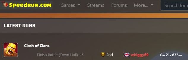 whiggy69's tweet photo. New PB! 🏆⏱️ 🥳
Speedrun Clash of Clans Finish Battle
Town Hall 5: 21s 633ms (nearly 3s improvement)
https://t.co/apebb65dqC
#CoC​ #ClashOfClans #speedrun https://t.co/Rj6HM9U6di