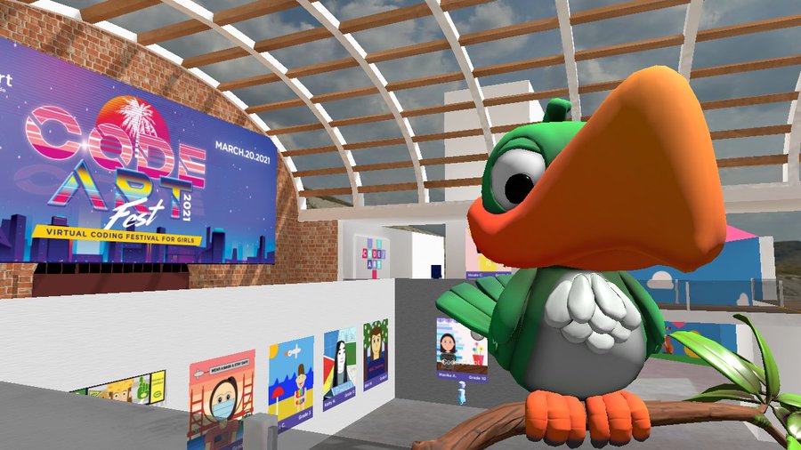 Equity and Inclusion comes from frictionless access to  technology.  <a href="/Codeartorg/">Code/Art 👩🏻‍💻</a> created this amazing gallery using <a href="/MozillaHubs/">Mozilla Hubs</a> to showcase coded portraits made by girls in K-12.  The gallery is amazing because of the frictionless platform making it accessible from a web-browser