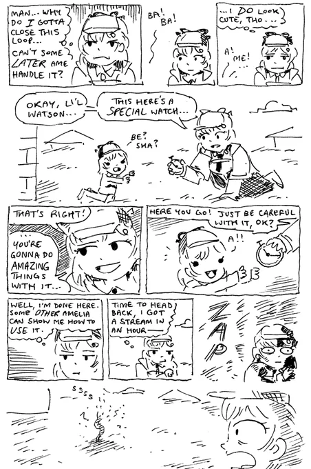 please enjoy this Detective Origin Story i scrawled down in half an hour....... (if you can read it lol) #ameliart 