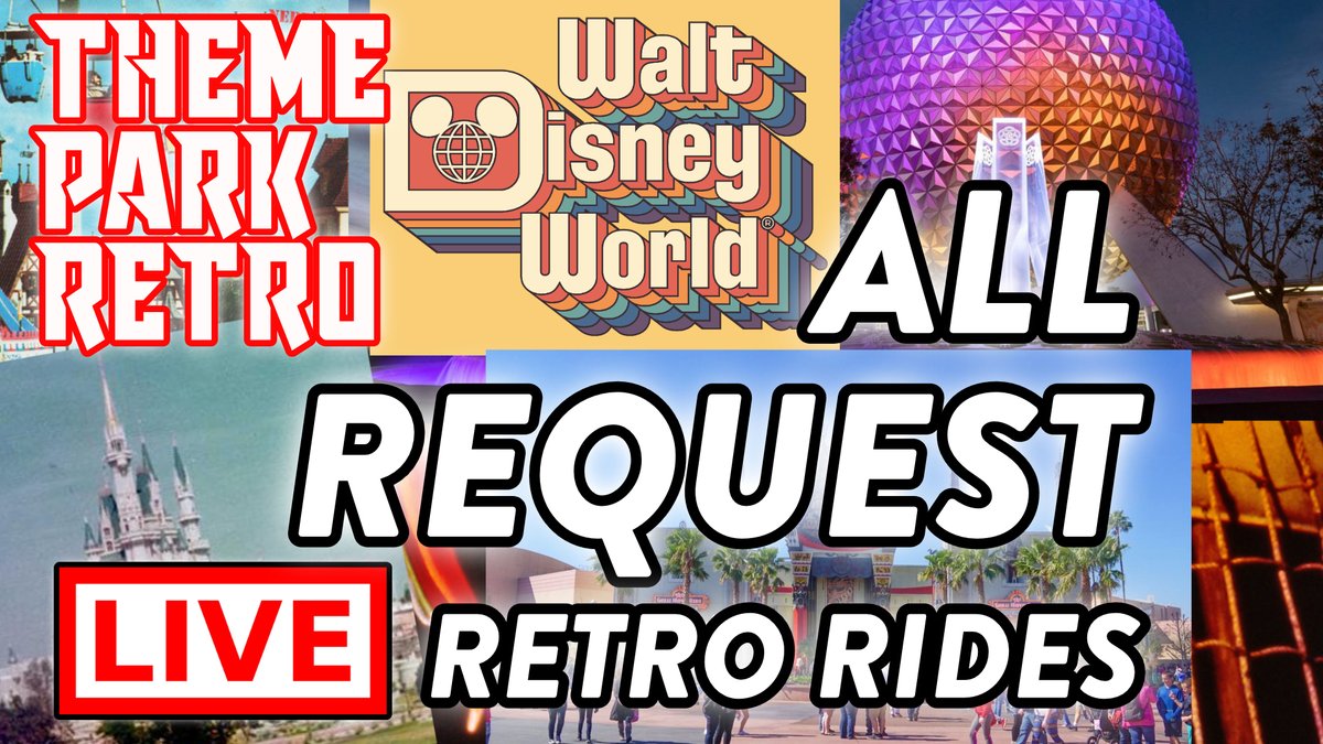 robfuz's tweet photo. Live @ 7:15pm EST TONIGHT - All Request Retro Ride Live Stream | Theme Park Retro U Pick The Rides https://t.co/Qsq48OJQGv via @ThemeParkRetro #RobFuz https://t.co/Mr6WDQIlVk