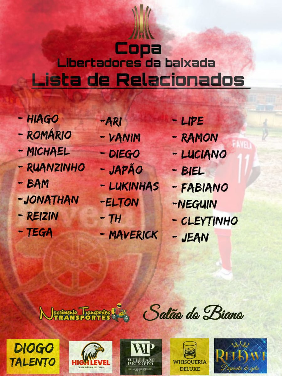 Favelafc21's tweet photo. SEGUE A LISTA DE RELACIONADOS PARA O JOGO DE AMANHÃ 11 HORAS NA NOSSA CASA, FAVELA X MISTO!!!! ❤️🤍🎆 https://t.co/eX65y53aiT