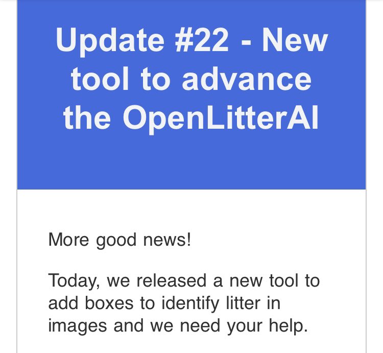 OpenLitterMap's tweet photo. Update 22 currently being sent out to all users โจ #openlittermap #openlitterai https://t.co/MimbxdJChK