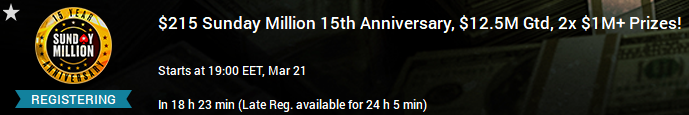 Just hit 1685 followers on twitch and almost a year since I started my streaming journey🔥

As a present thought I'll raffle away 2x 5% of the 15h Anniversary Million <a href="/PokerStars/">PokerStars</a>

Like &amp; retweet, be a follower and tag a friend to share the action with!

Raffle 1hour before start.