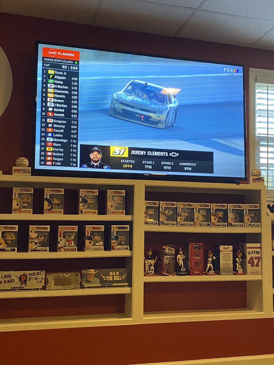 Alfie_19's tweet photo. Watching #EchoPark250 @NASCAR_Xfinity race from @amsupdates on @FS1, but Iโm listening to my buddy @DougTurnbull of @PRNlive working #PitRow!!! https://t.co/Ojb1swPW4T