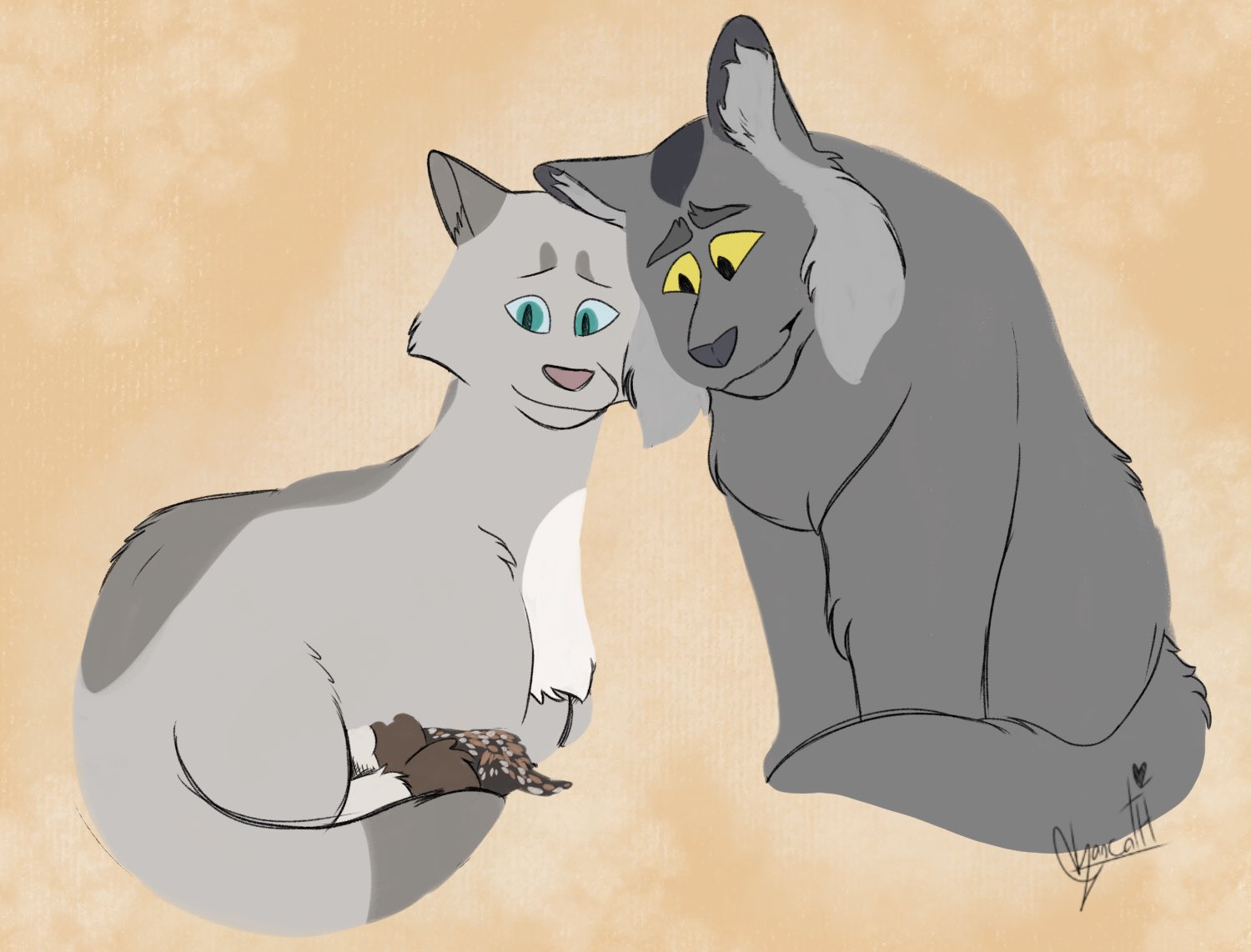 Warrior Cats Graystripe And Millie Kits image.