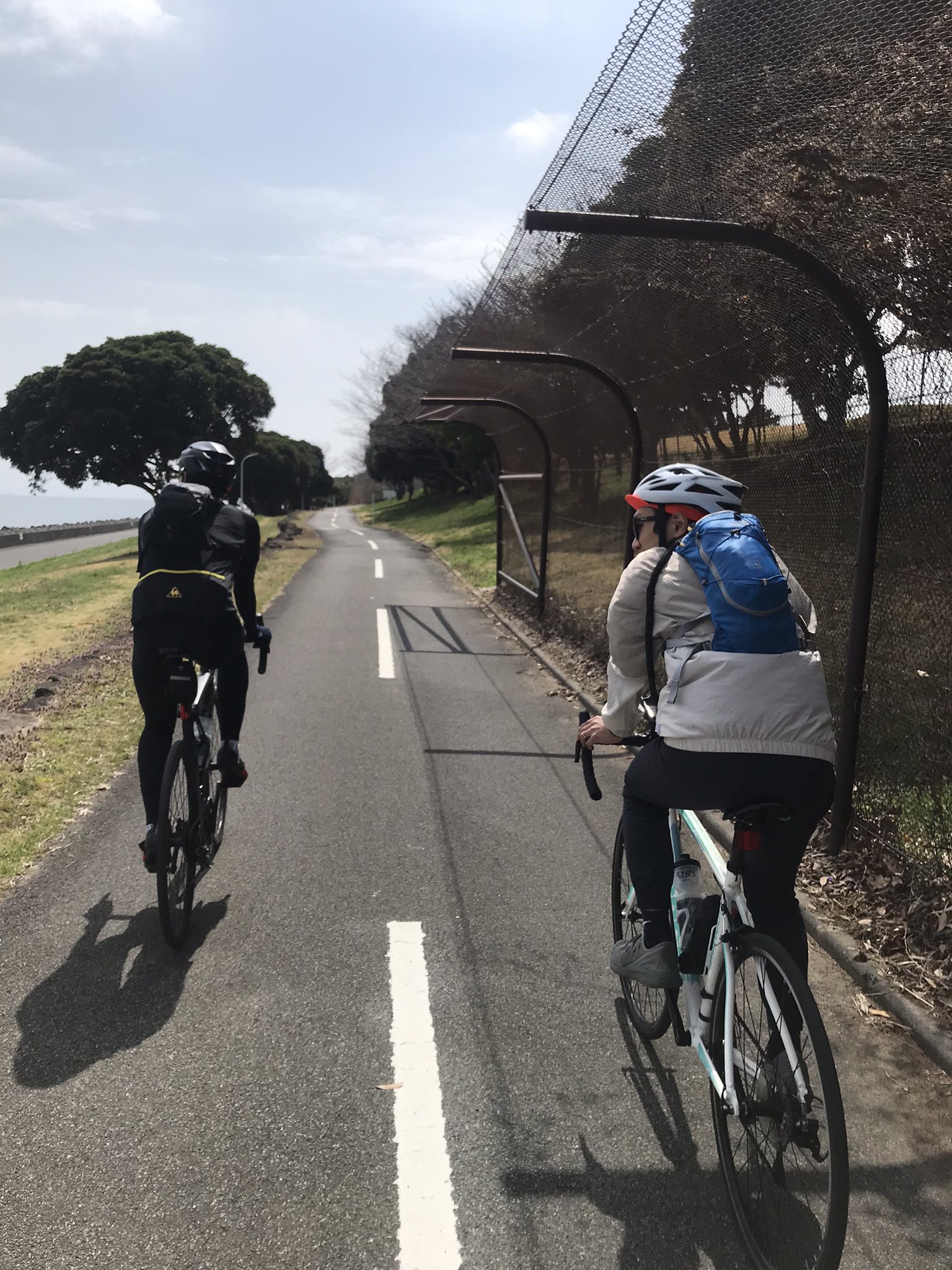 His Cycle 今日は春の嵐だそうです サイクリングする人はお気をつけください 写真は若洲海浜公園です サイクリングロードが綺麗に整備されていて気持ちが良いですよ 若洲海浜公園 サイクリングロード ロードバイク T Co Rn6ykmr1uz