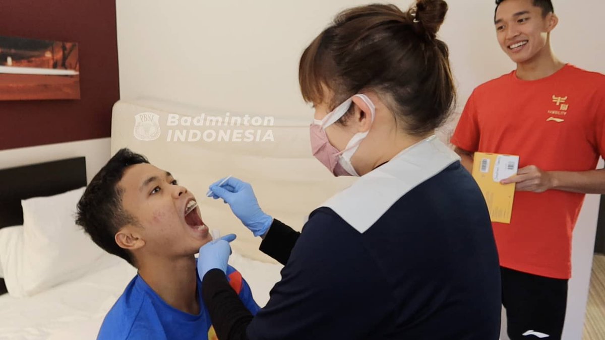 INABadminton's tweet photo. Good News!

Hasil Swab PCR Skuad Indonesia di Birmingham menyatakan seluruh tim negatif Covid-19. https://t.co/b7S1IS9oEj