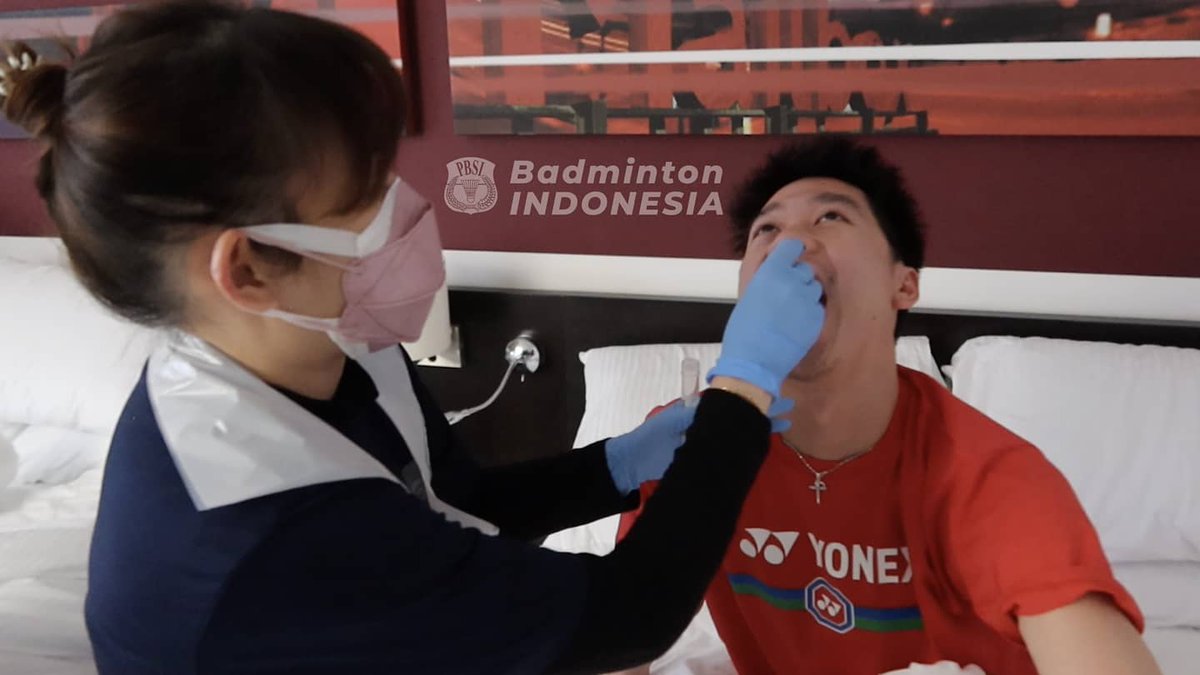 INABadminton's tweet photo. Good News!

Hasil Swab PCR Skuad Indonesia di Birmingham menyatakan seluruh tim negatif Covid-19. https://t.co/b7S1IS9oEj