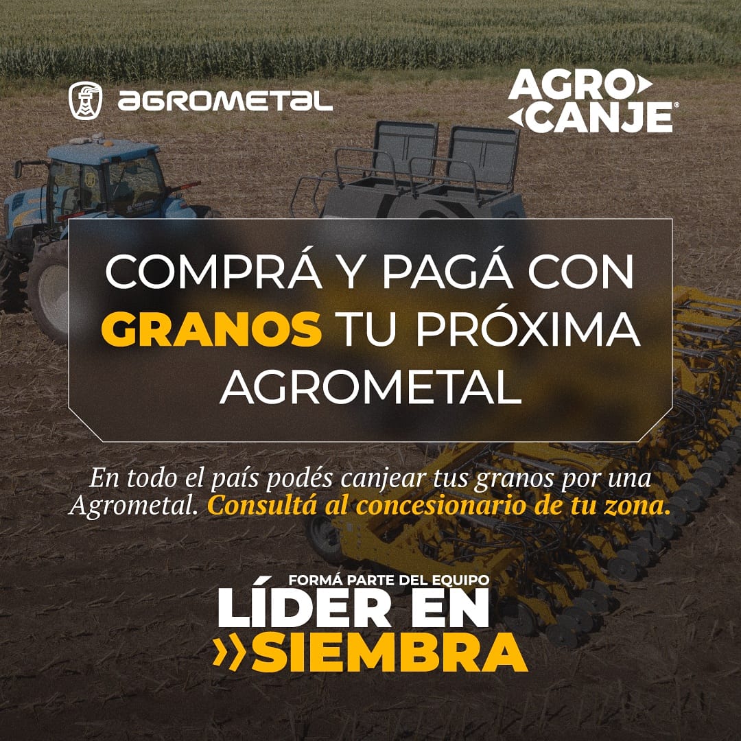 Tu próxima @Agrometalarg pagala con tus #granos!. Acércate a tu concesionario de confianza y asesórate sobre el innovador sistema de compra con cereales d <a href="/AgroCanje/">AgroCanje</a>
El 2021 es tu año, sumate al equipo #LíderEnSiembra
#Financiación #Innovación #Concesionarios #Siembra  #Agrocanje