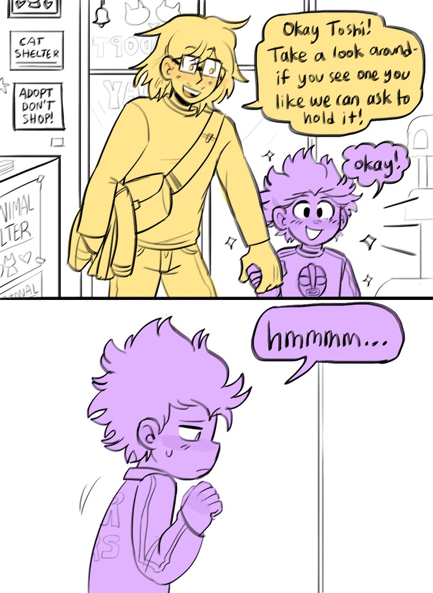 baby shinsou and mic adopt a cat! ? (1/2) 